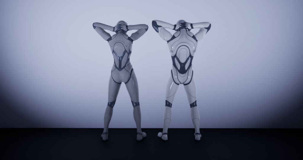 Hands Behind Head Standing Pose