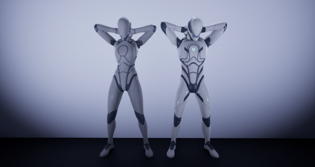 Hands Behind Head Standing Pose